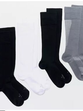 Tommie Copper Set of 4pk ultrGuard, Ultratemp Compression socks Medium OTC Basic